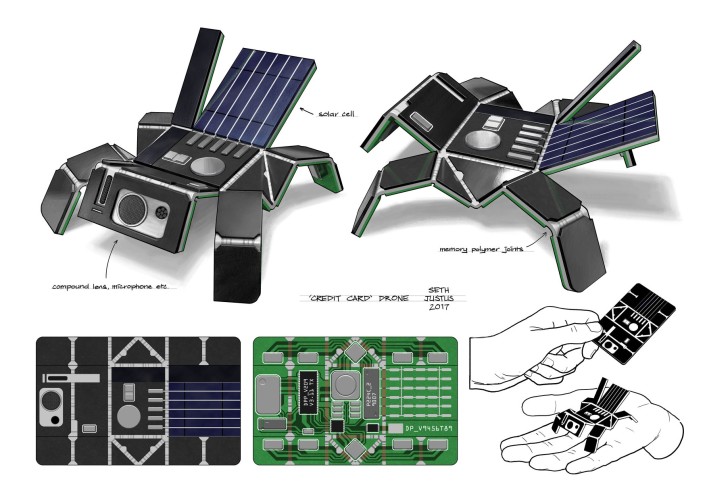'Credit Card' Drone - A small, concealable drone for espionage purposes.