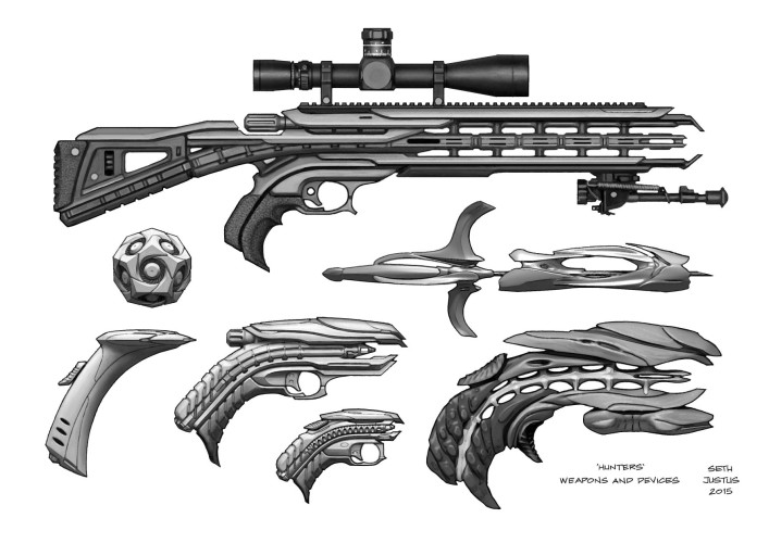 'Hunters' - Alien Weapons and Devices